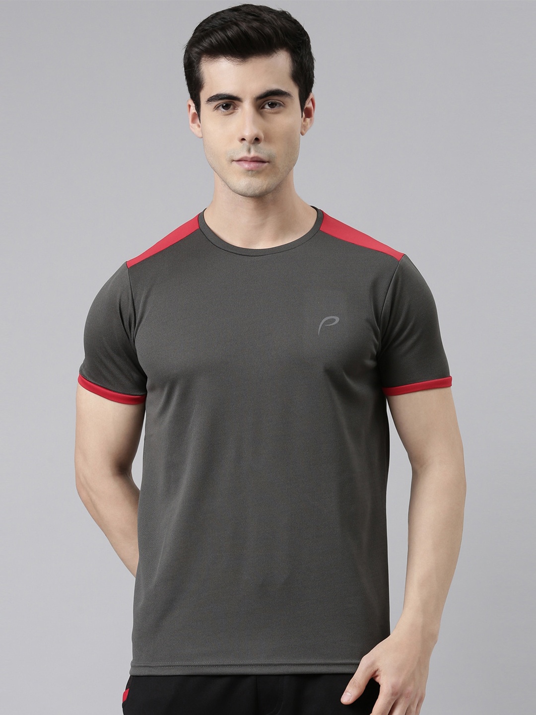 

Proline Colourblocked Sports T-shirt, Grey