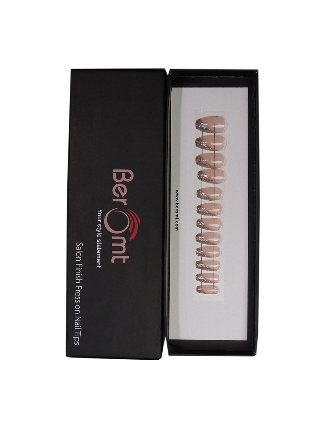 

BEROMT Long Lasting French Tips False Nails Kit, Nude