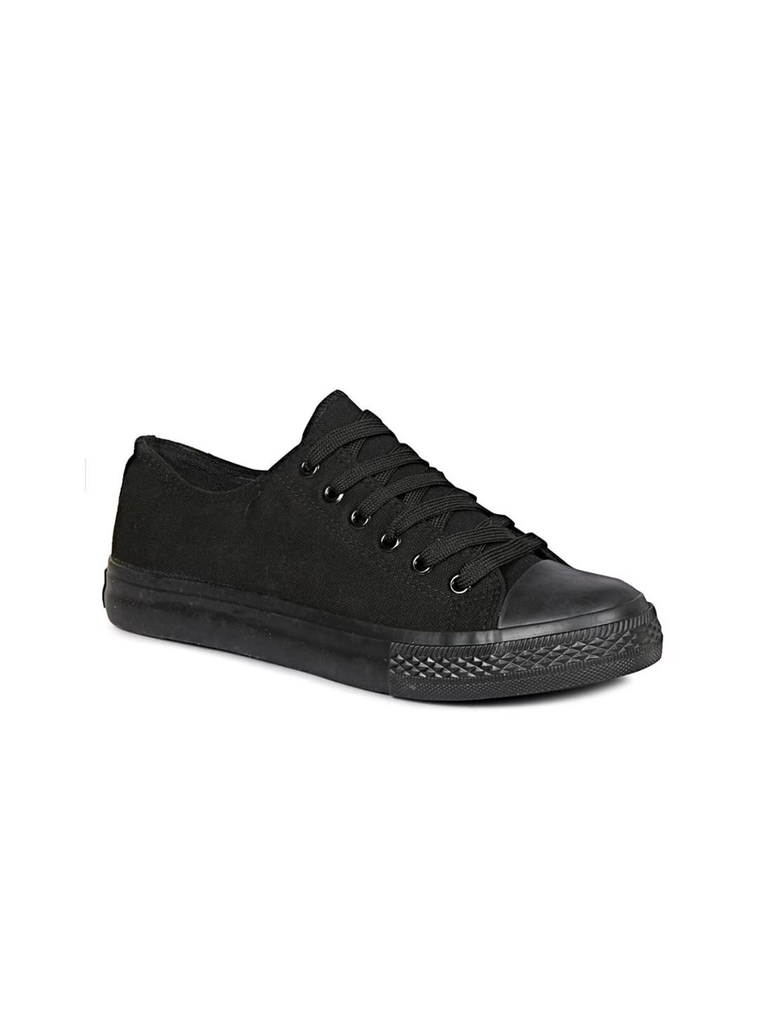 

CASSIEY Men Lightweight Comfort Insole Canvas Basics Sneakers, Black