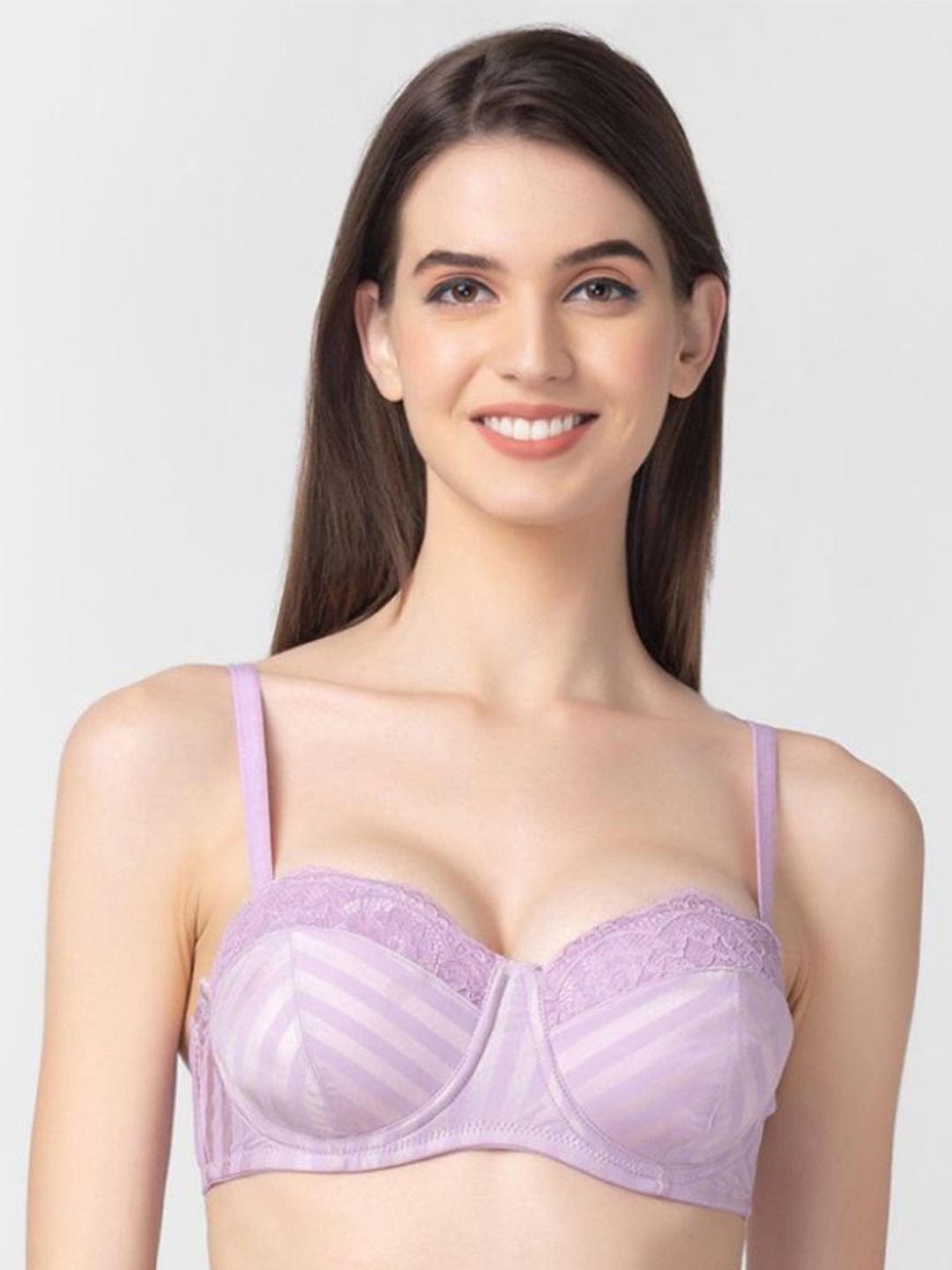 

Candyskin Medium Coverage Underwired Lightly Padded T-Shirt Bra, Lavender