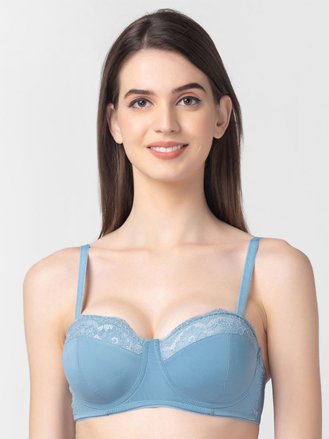 

Candyskin Medium Coverage Underwired Lightly Padded T-Shirt Bra, Blue
