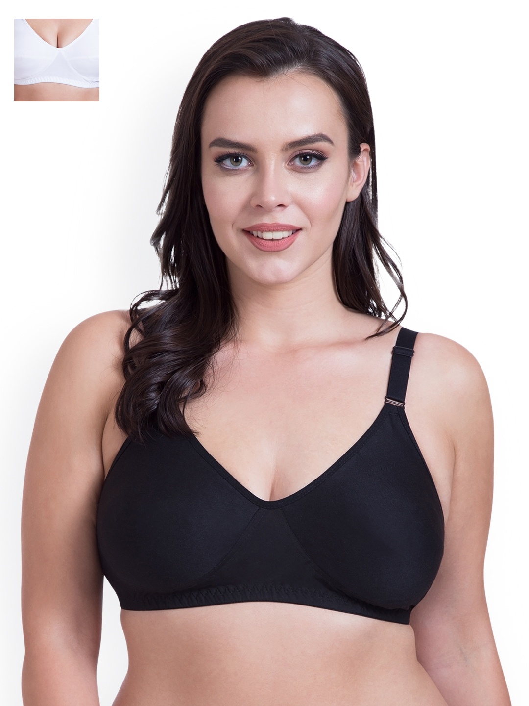 

Rajnie Pack of 2 Full-Coverage Everyday Bras, White