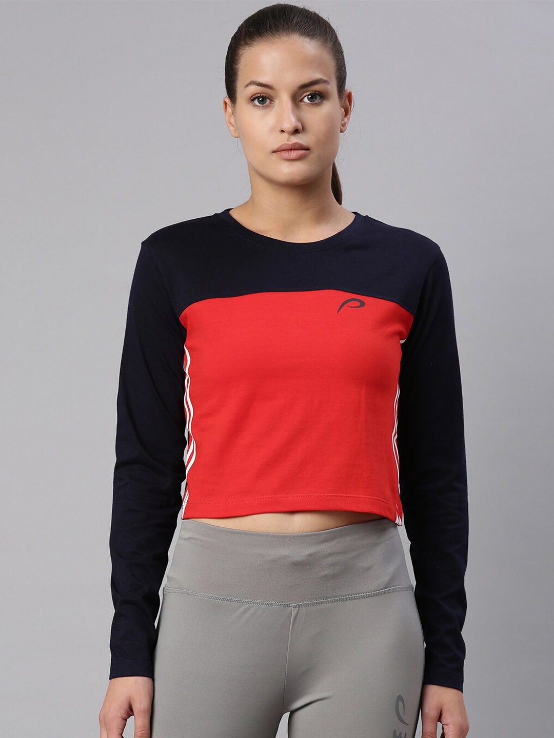 

Proline Colourblocked Cotton T-shirt, Blue
