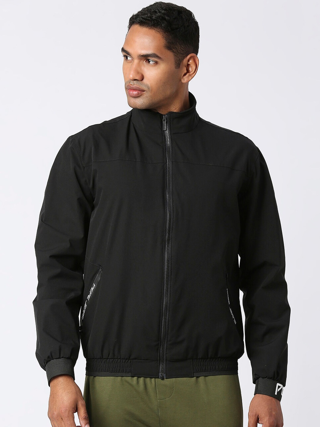 

Pepe Jeans Stand Collar Bomber Jacket, Black