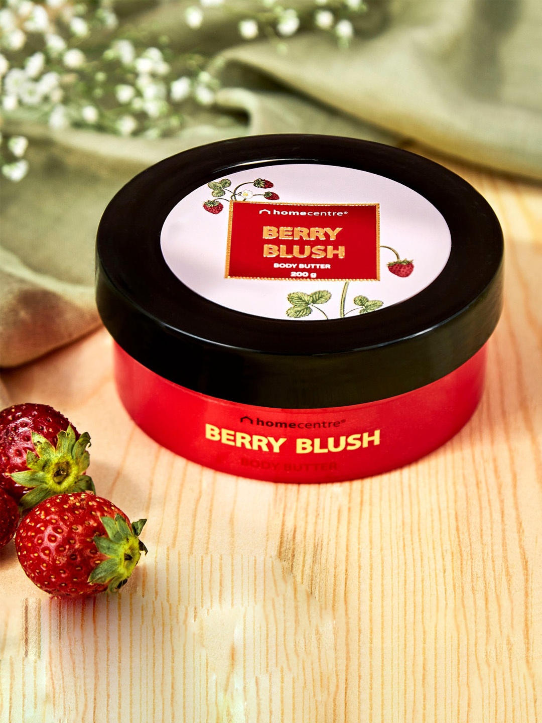 

Home Centre Elixir Berry Blush Body Butter - 200ml, Red
