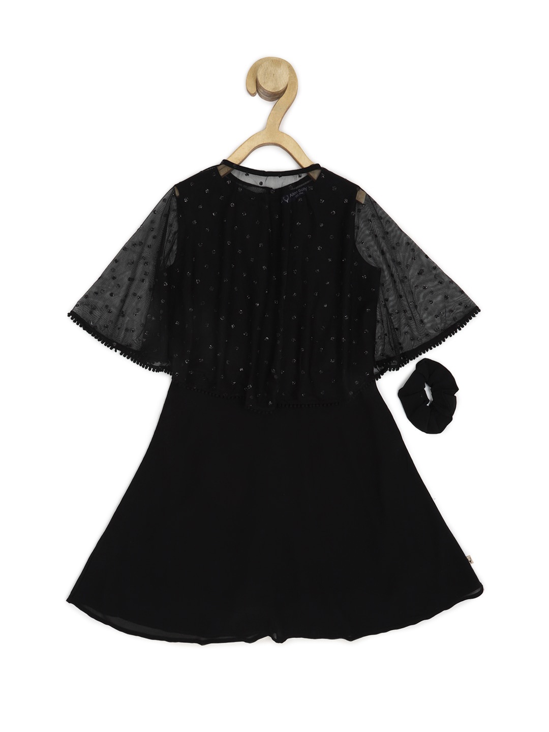 

Allen Solly Junior Black Flared Sleeve A-Line Dress