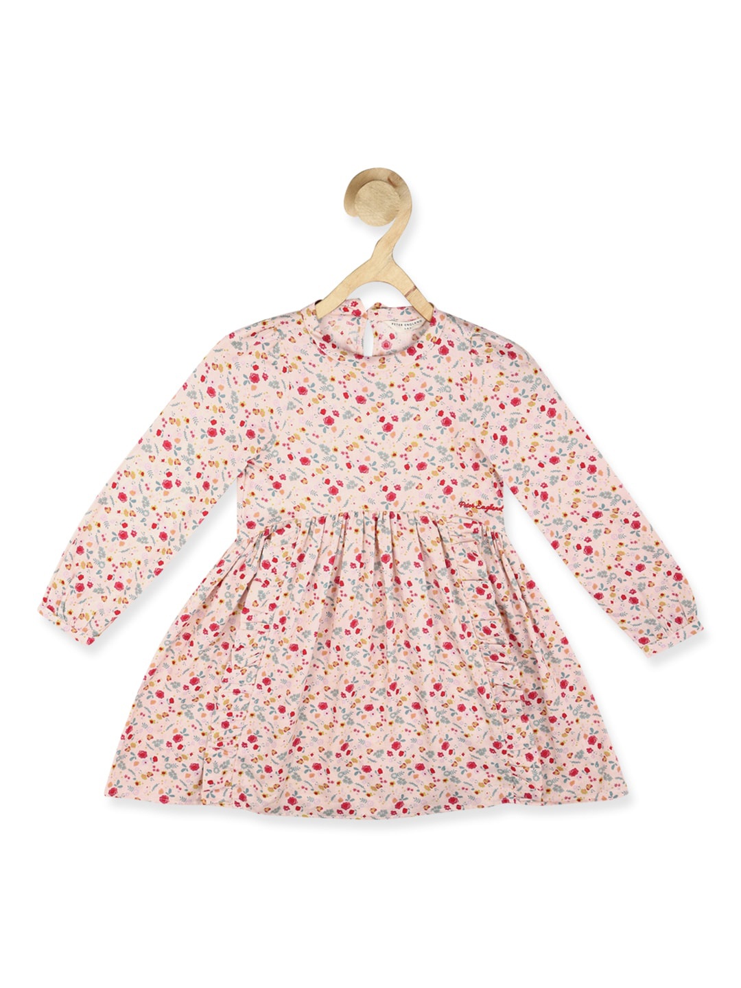 

Peter England Girls Floral Printed Fit & Flare Dress, Pink
