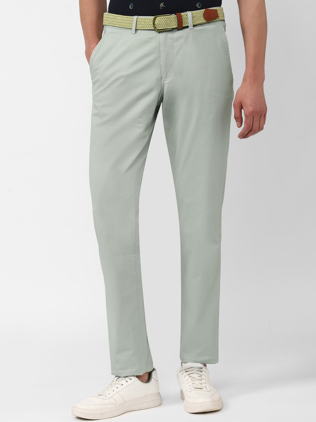 

SIMON CARTER LONDON Men Slim Fit Trousers, Olive