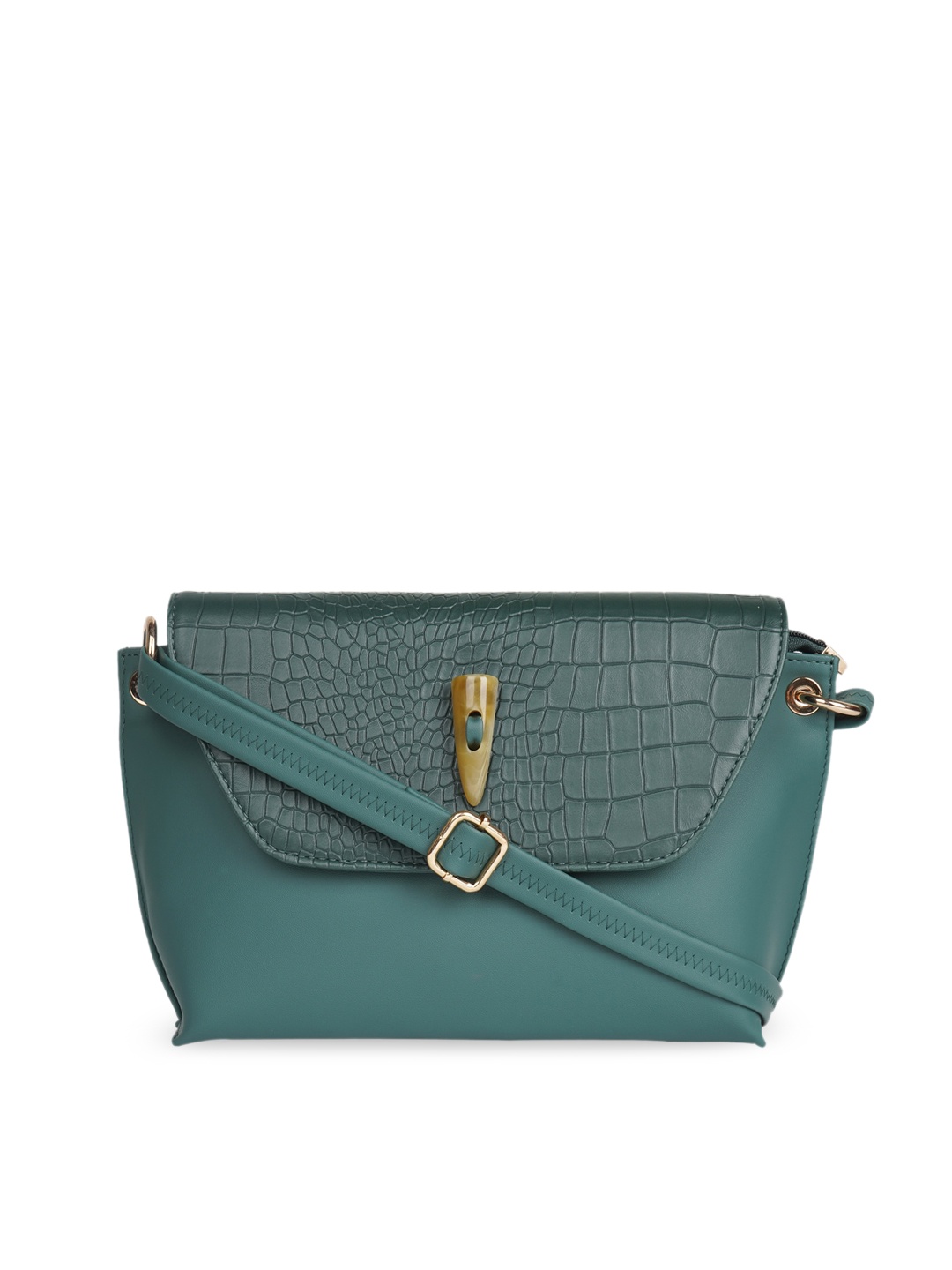 

HORRA Textured Structured Sling Bag, Green