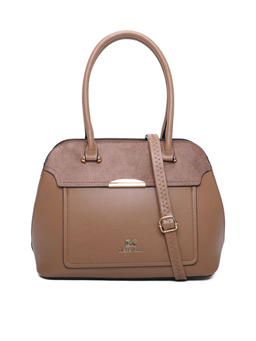 

Diana Korr PU Water Resistant Structured Handheld Bag, Brown