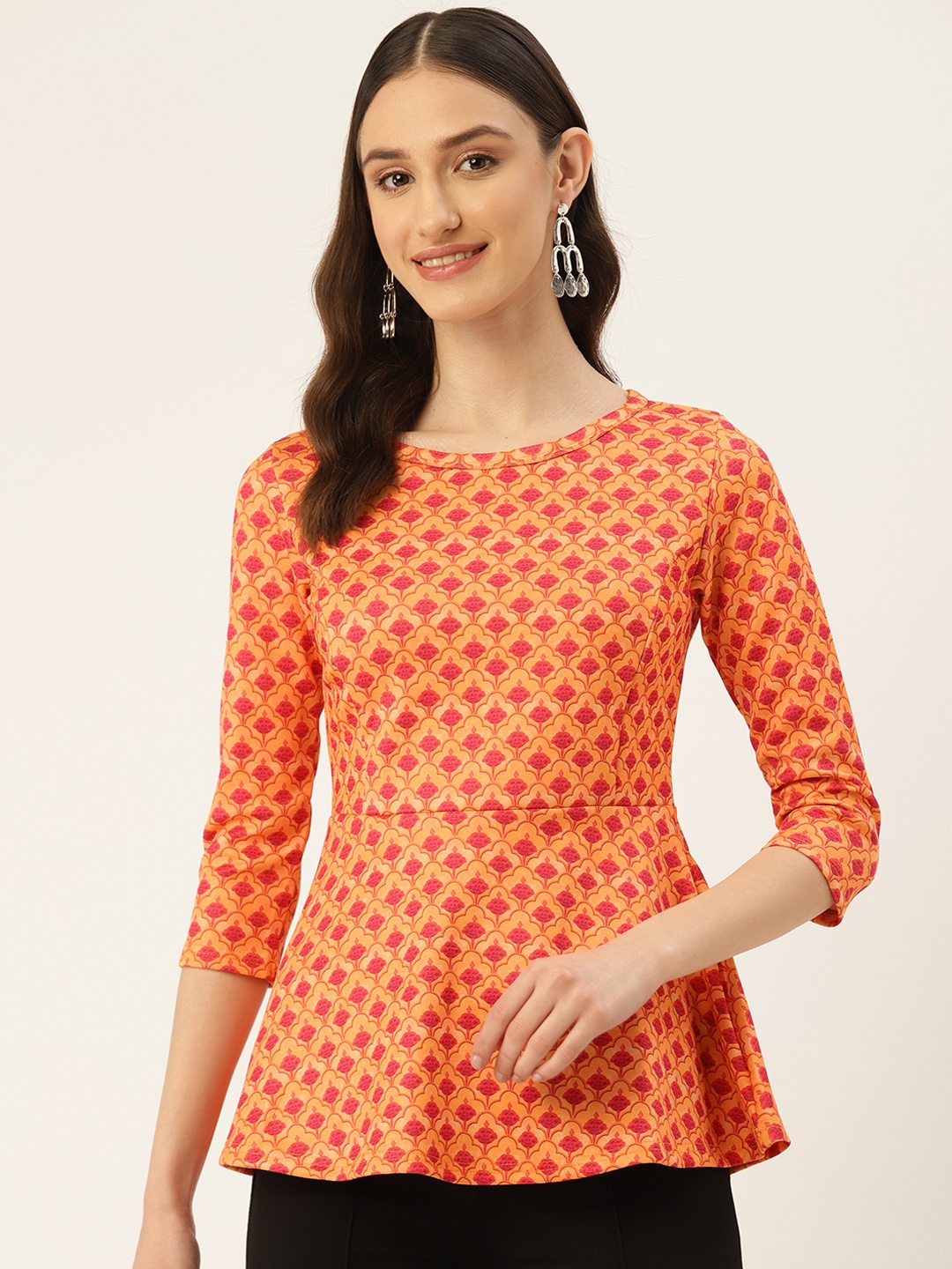 

ZIZO By Namrata Bajaj Printed Tunic, Yellow