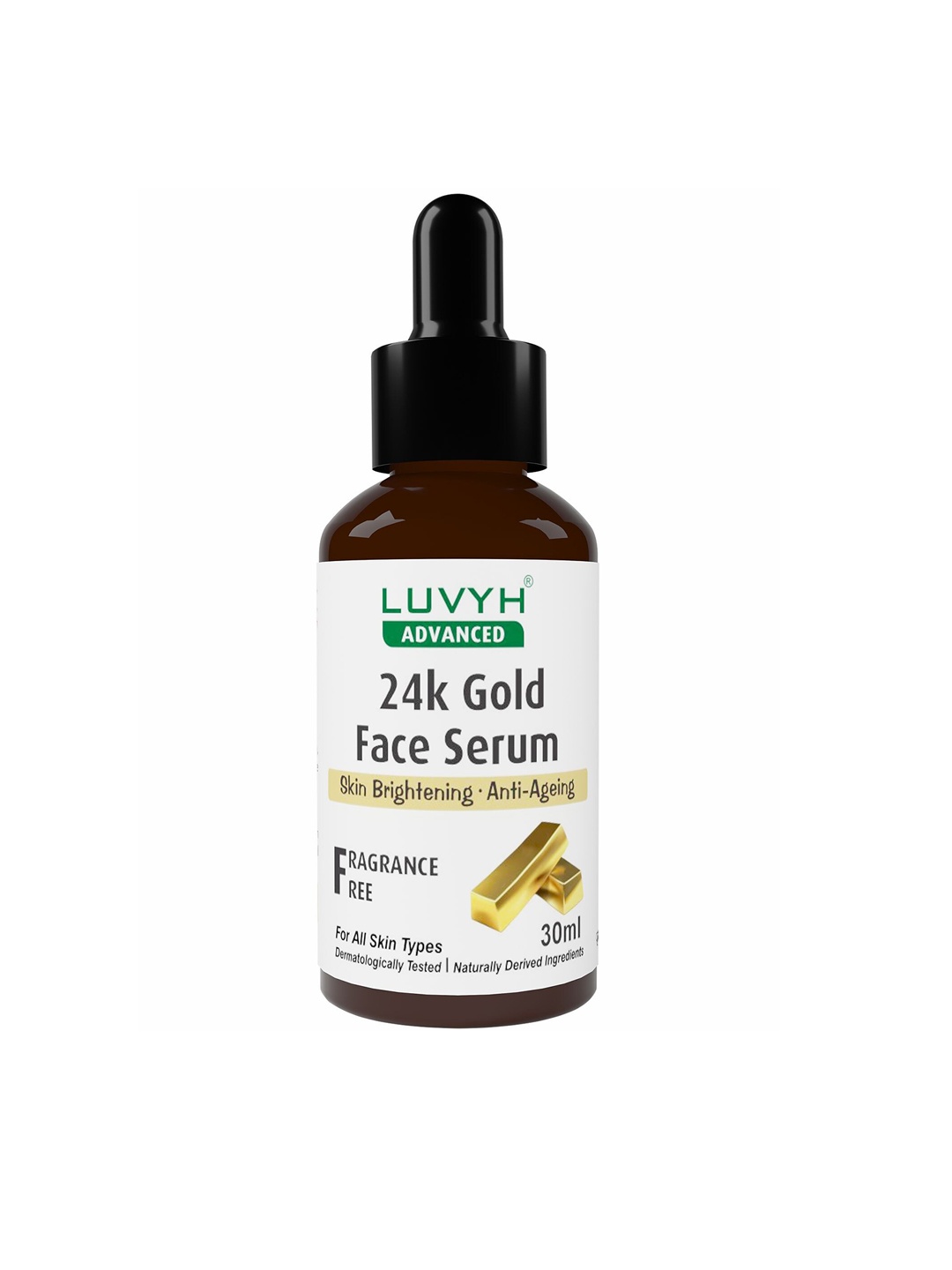 

LUVYH 24K Gold Fragrance Free Facial Serum - 30 ml, White