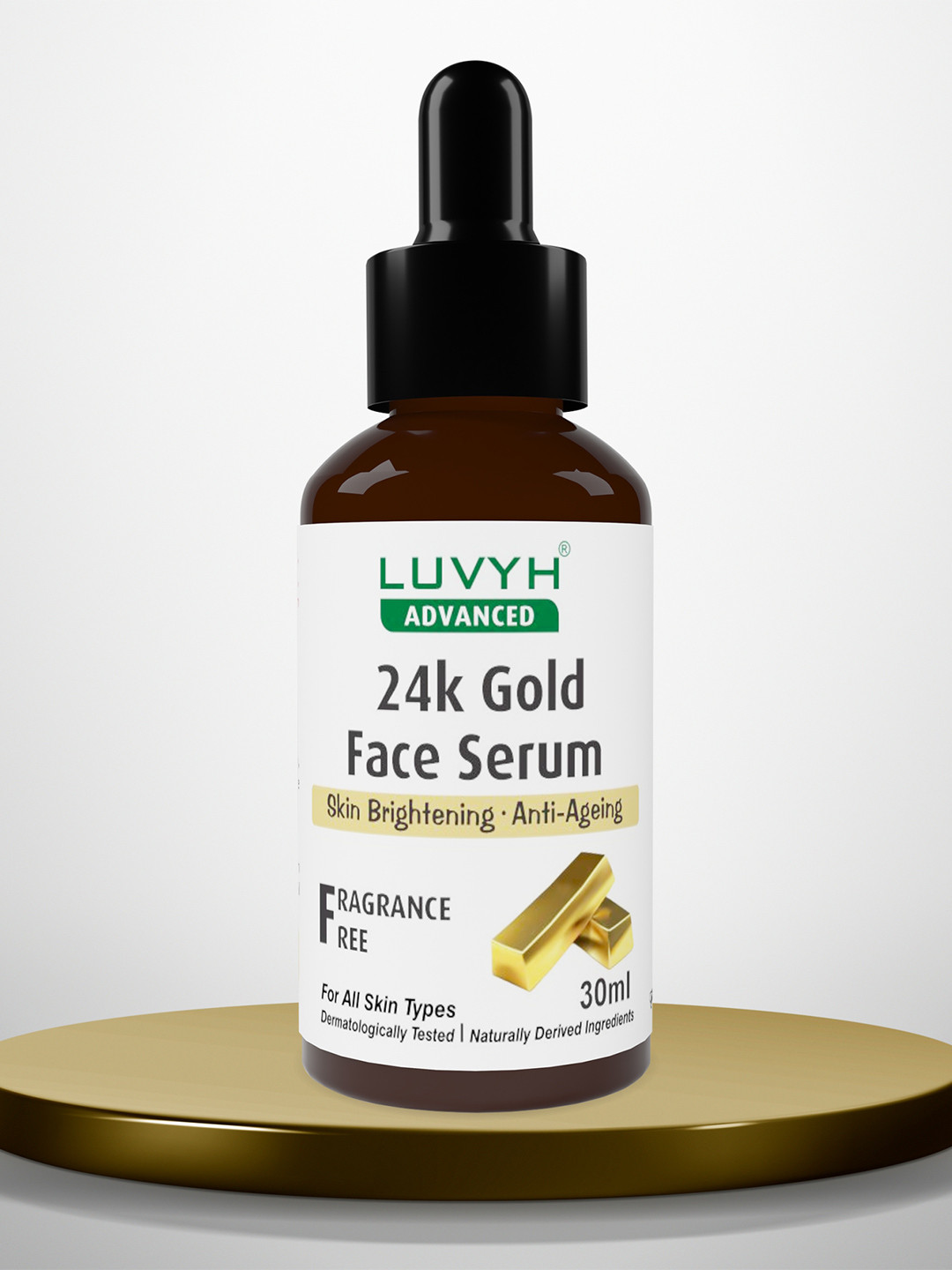 LUVYH 24K Gold Fragrance Free Facial Serum - 30 ml