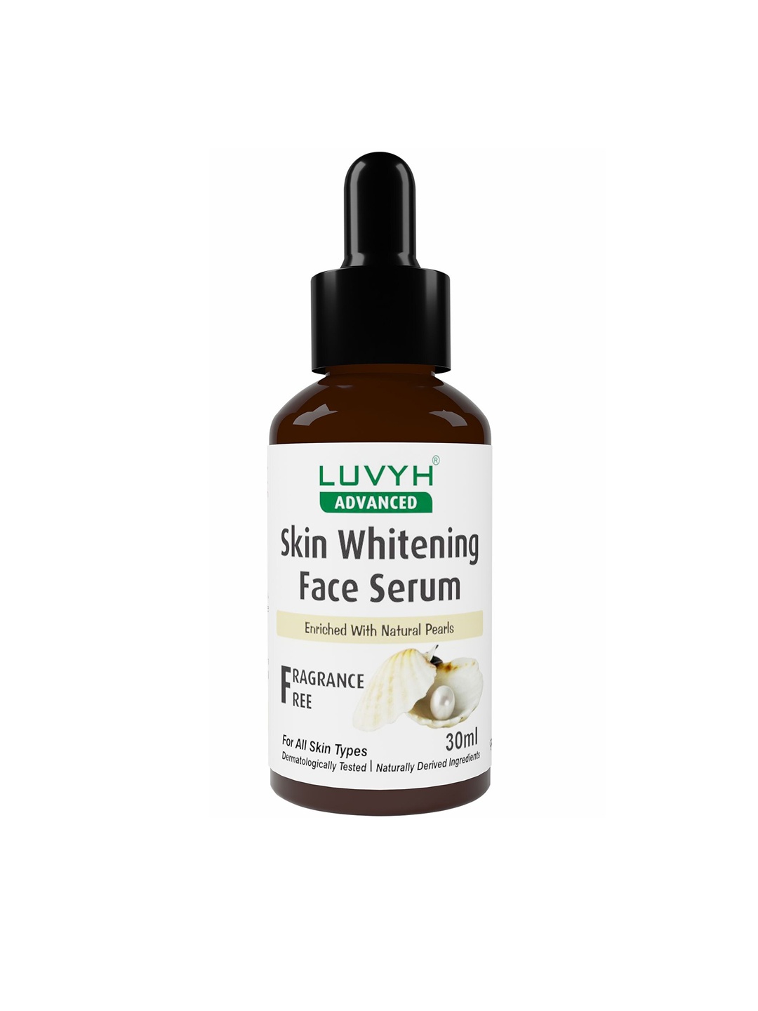 

LUVYH Skin Whitening Fragrance Free Face Serum - 30 ml, White