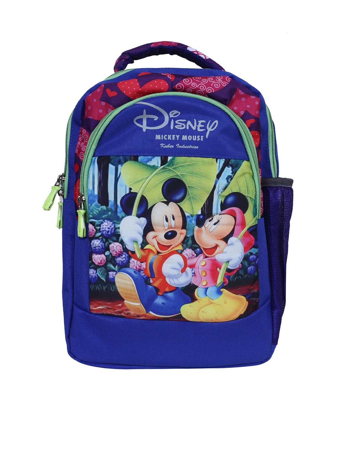 

Kuber Industries Disney Mickey & Minnie Mouse Print Backpack, Blue