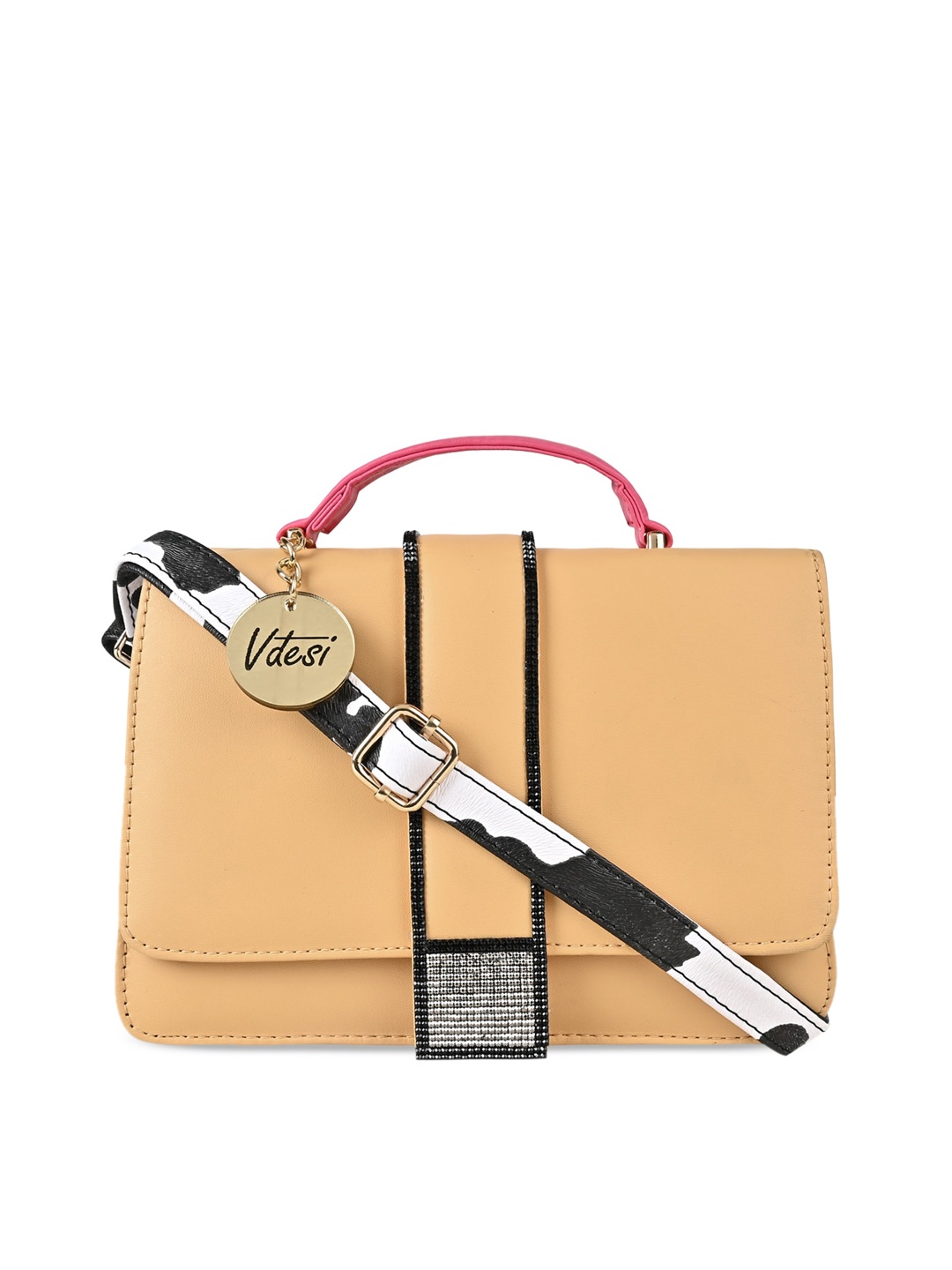 

Vdesi Women Structured Small Satchel, Yellow