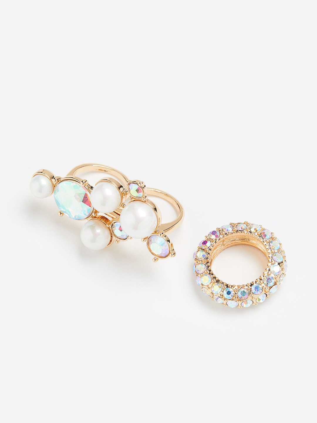 

H&M 2-Pack Rings, White