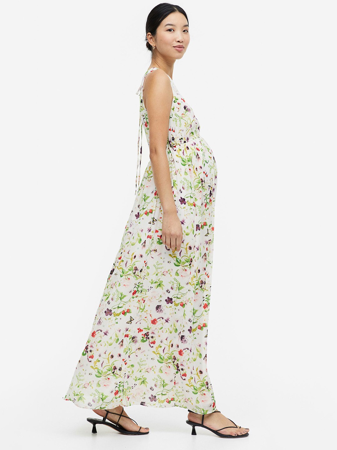 

H&M MAMA Maxi Dress, Off white