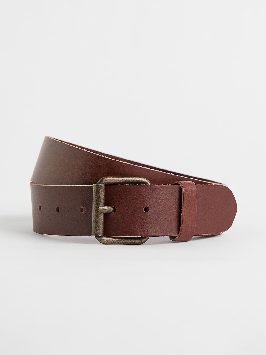 

H&M Men Leather Belt, Brown
