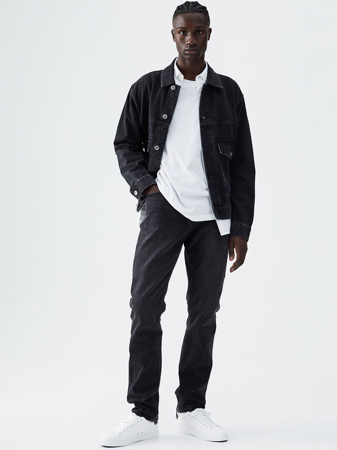

H&M Men Slim Jeans, Black