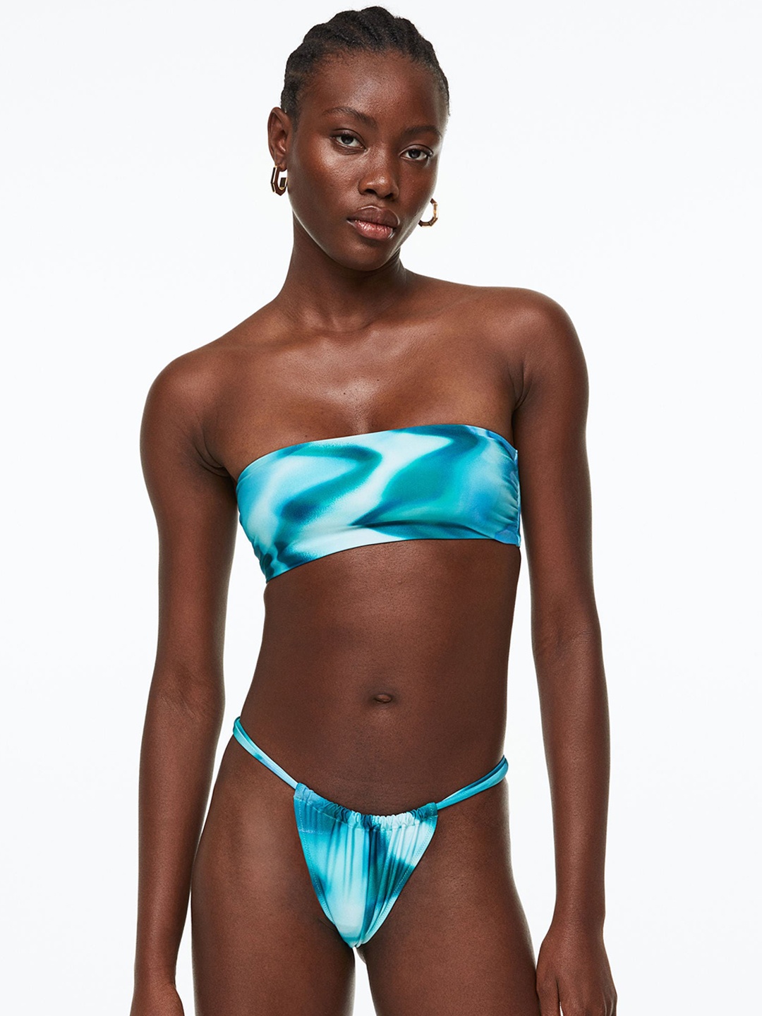 

H&M Women Tanga Bikini Bottoms, Blue