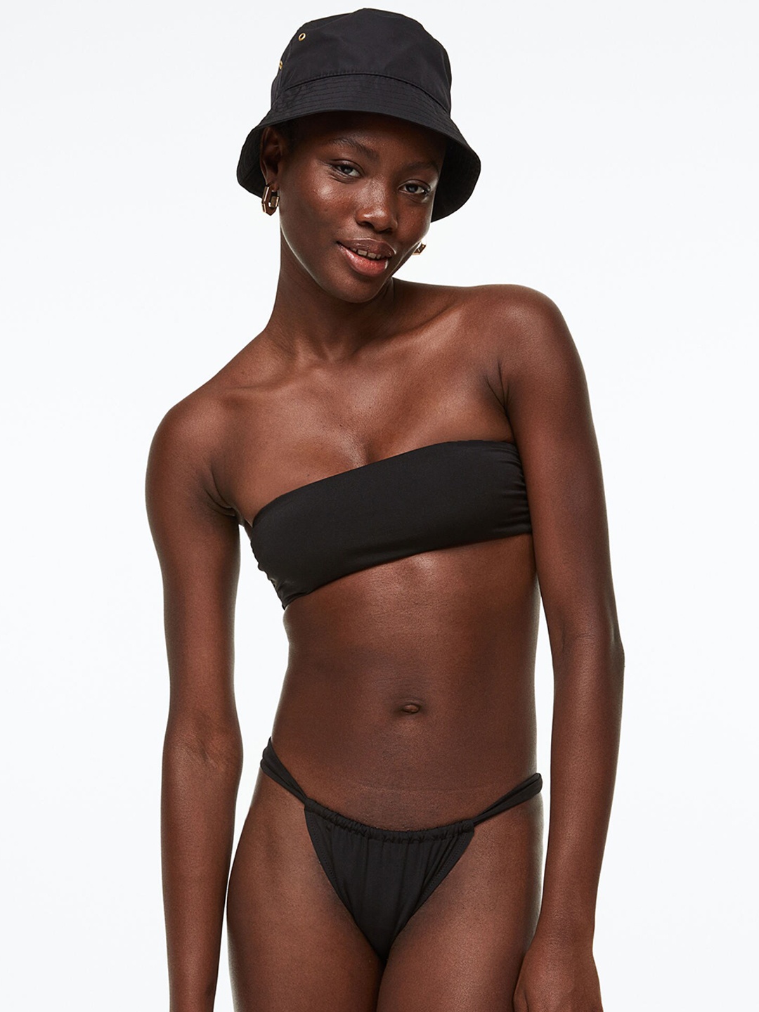 

H&M Women Tanga Bikini Bottoms, Black