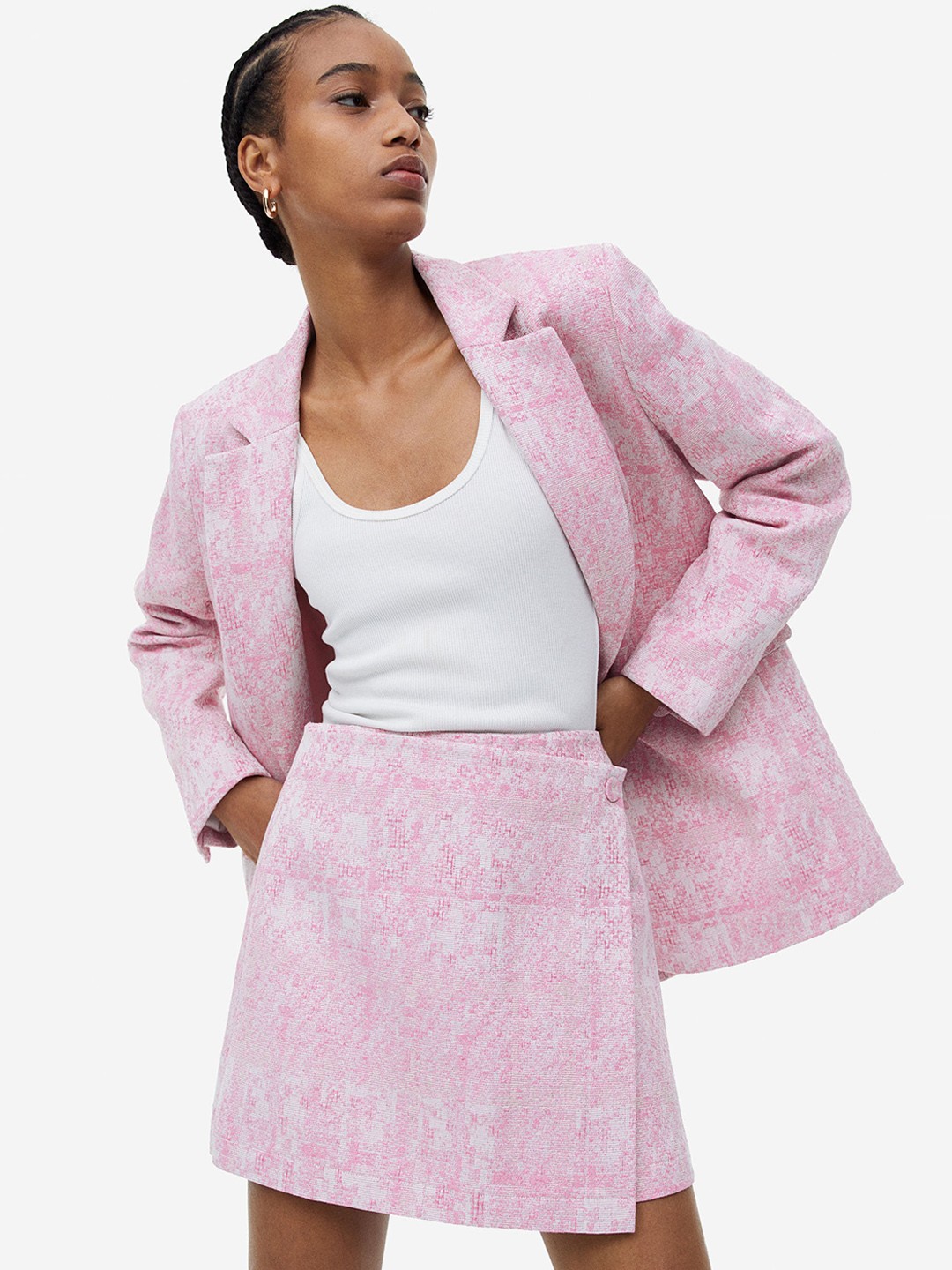 

H&M Women Mini Skirt, Pink