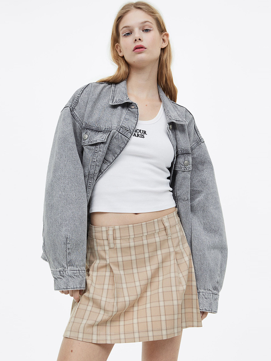 

H&M Pleated Skirts, Beige