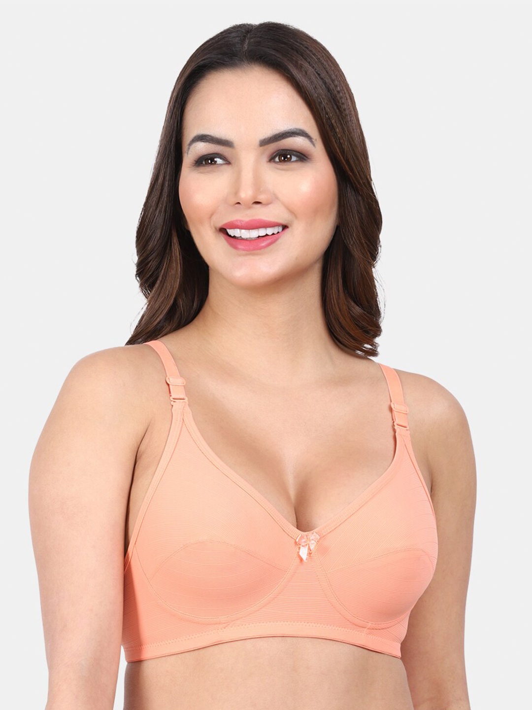 

Amour Secret Non Padded Full Coverage All Day Comfort Cut & Sew Everyday Bra, Peach