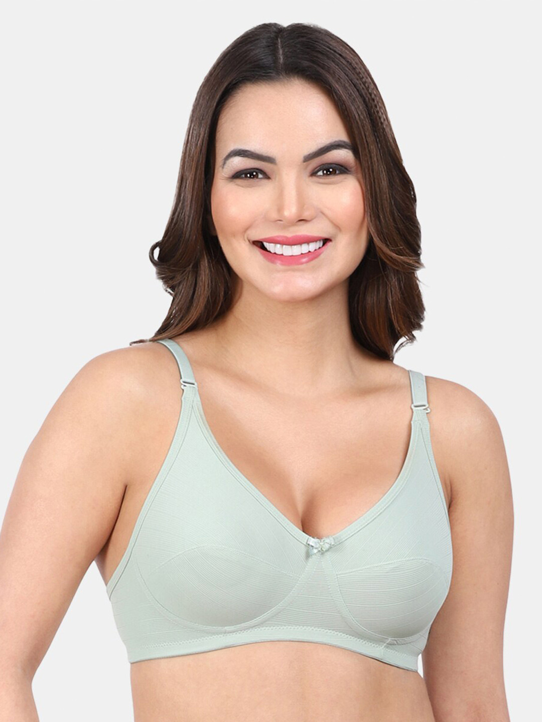 

Amour Secret Non Padded All Day Comfort Full Coverage Cut & Sew Everyday Bra, Green