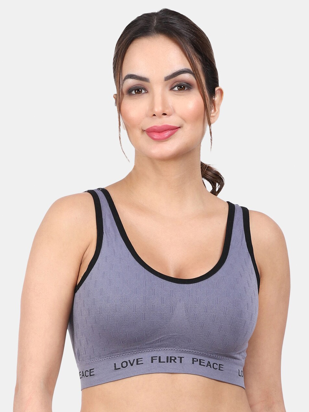 

Amour Secret Removeable Padding Non-Wired Anti Odour All Day Comfort Workout Bra, Blue