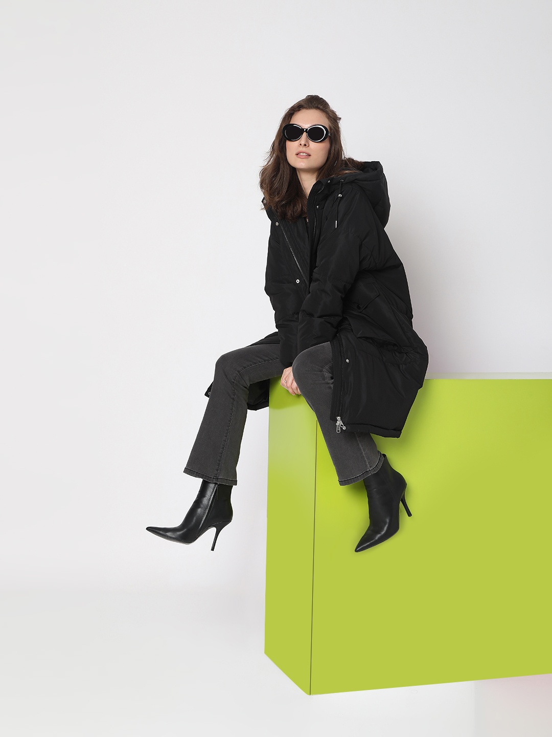 

Vero Moda Longline Puffer Jacket, Black