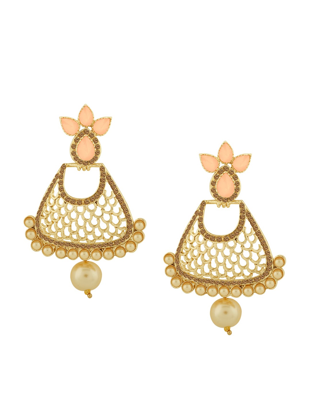 

Alamod Gold-Plated Classic Chandbalis Earrings
