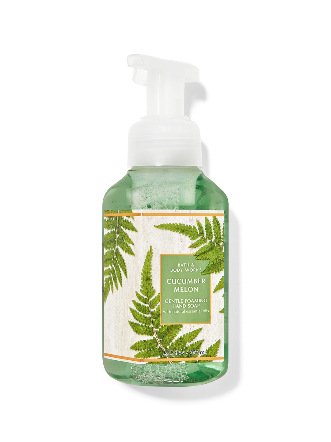 

Bath & Body Works Cucumber Melon Gentle Foaming Hand Soap with Essential Oils - 259ml, Green