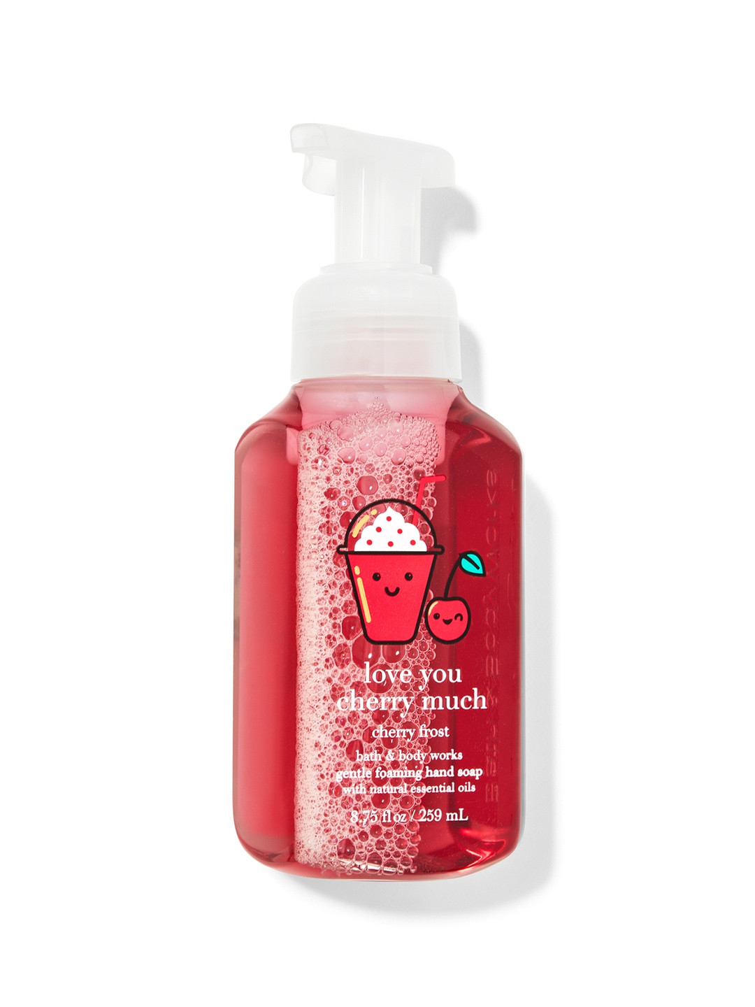 

Bath & Body Works Love You Cherry Much Cherry Frost Gentle Foaming Hand Soap - 259ml, Red