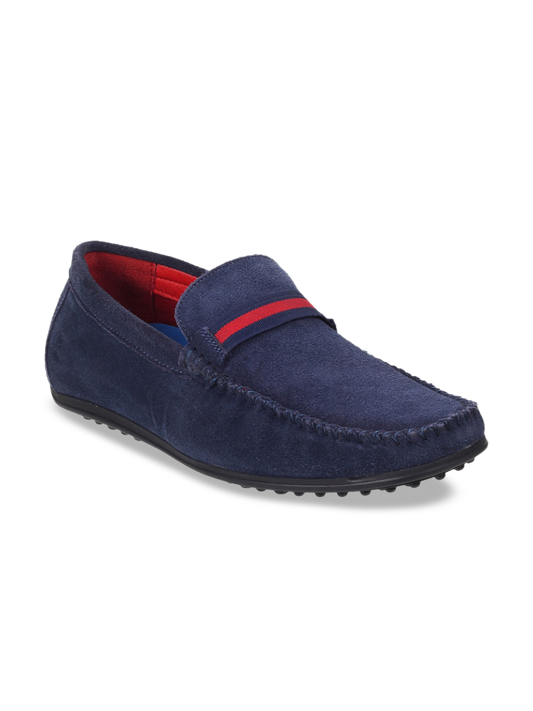 

Mochi Men Comfort Insole Suede Loafers, Navy blue