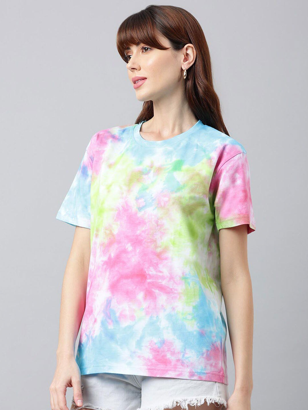 

Pritla Tie and Dye Organic Cotton Loose Fit T-shirt, Blue