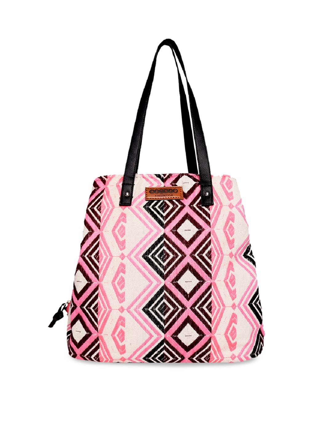 

ASTRID Women Self Design Shopper Tote Bag, Pink