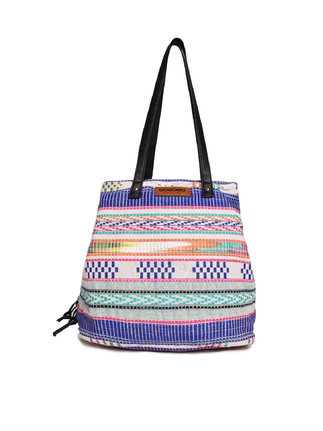 

ASTRID Geometric Shopper Tote Bag, Blue