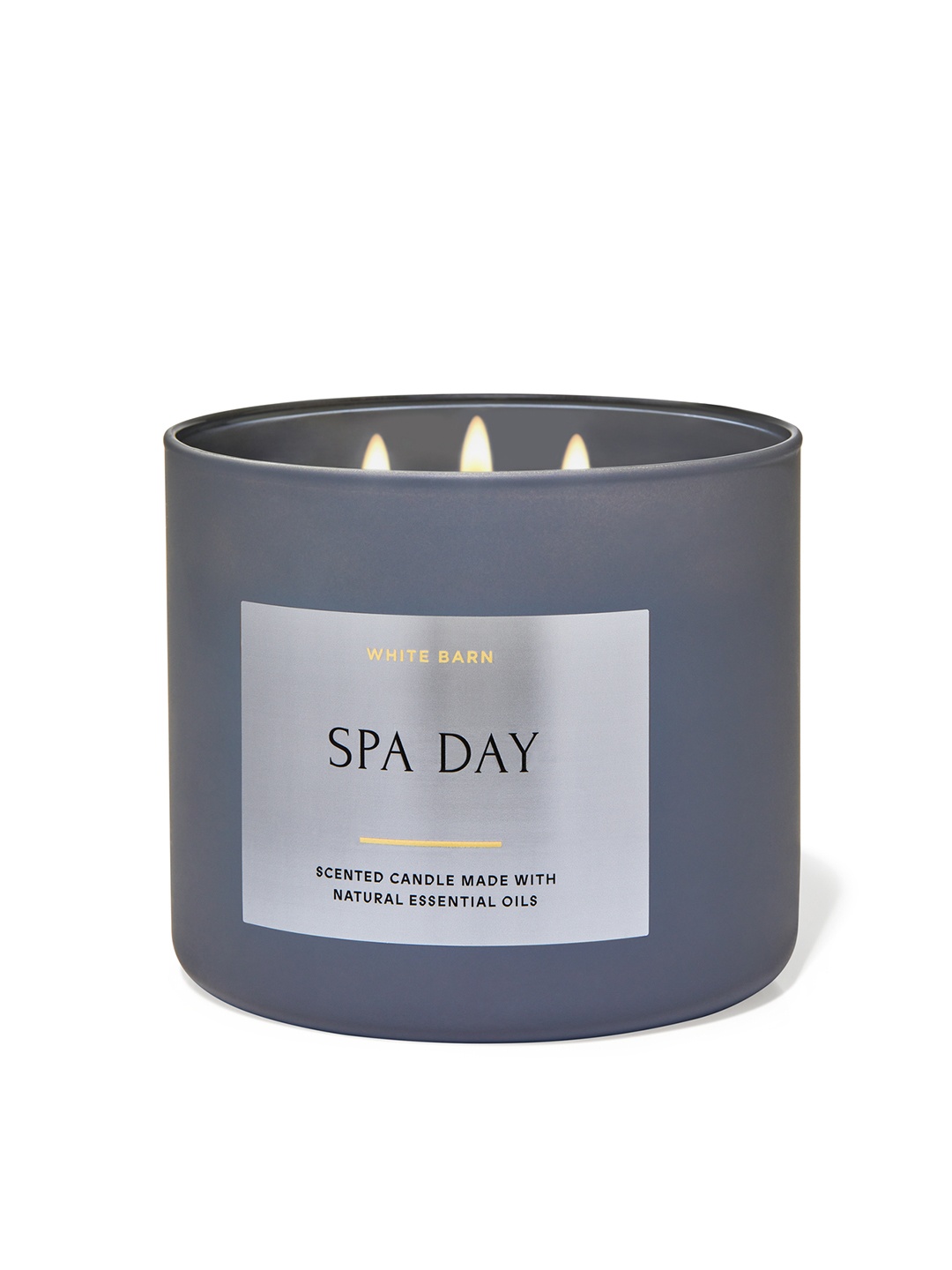 

Bath & Body Works Spa Day 3-Wick Scented Candle with Essential Oil - 411 g, Charcoal
