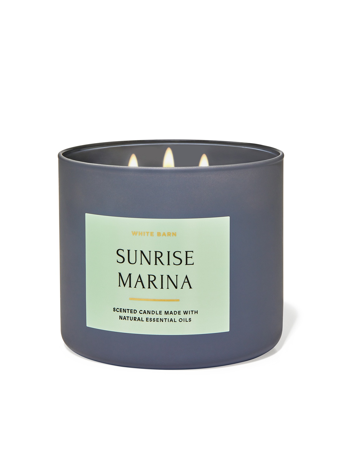 

Bath & Body Works Sunrise Marina 3-Wick Scented Candle with Essential Oil - 411 g, Charcoal
