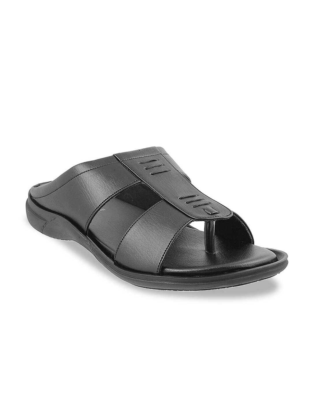 

WALKWAY by Metro Men Synthetic Comfort Sandals, Black