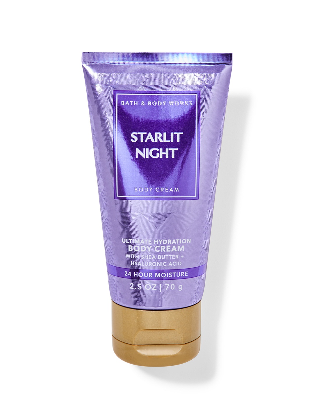 

Bath & Body Works Starlit Night Travel Size Ultimate Hydration Body Cream with Shea - 70 g, Purple