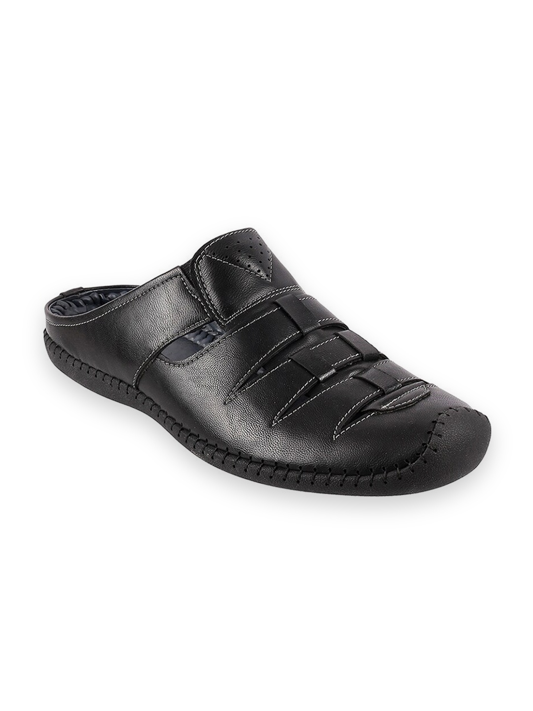 

WALKWAY by Metro Men Textured Shoe-Style Sandals, Black