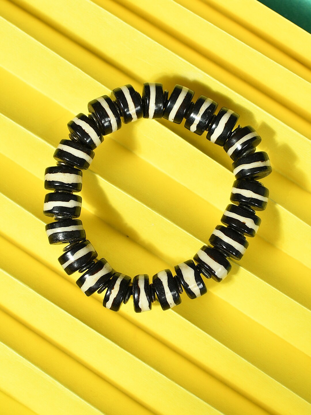 

Bamboo Tree Jewels Elasticated Stretchable Beaded Bracelet, Black
