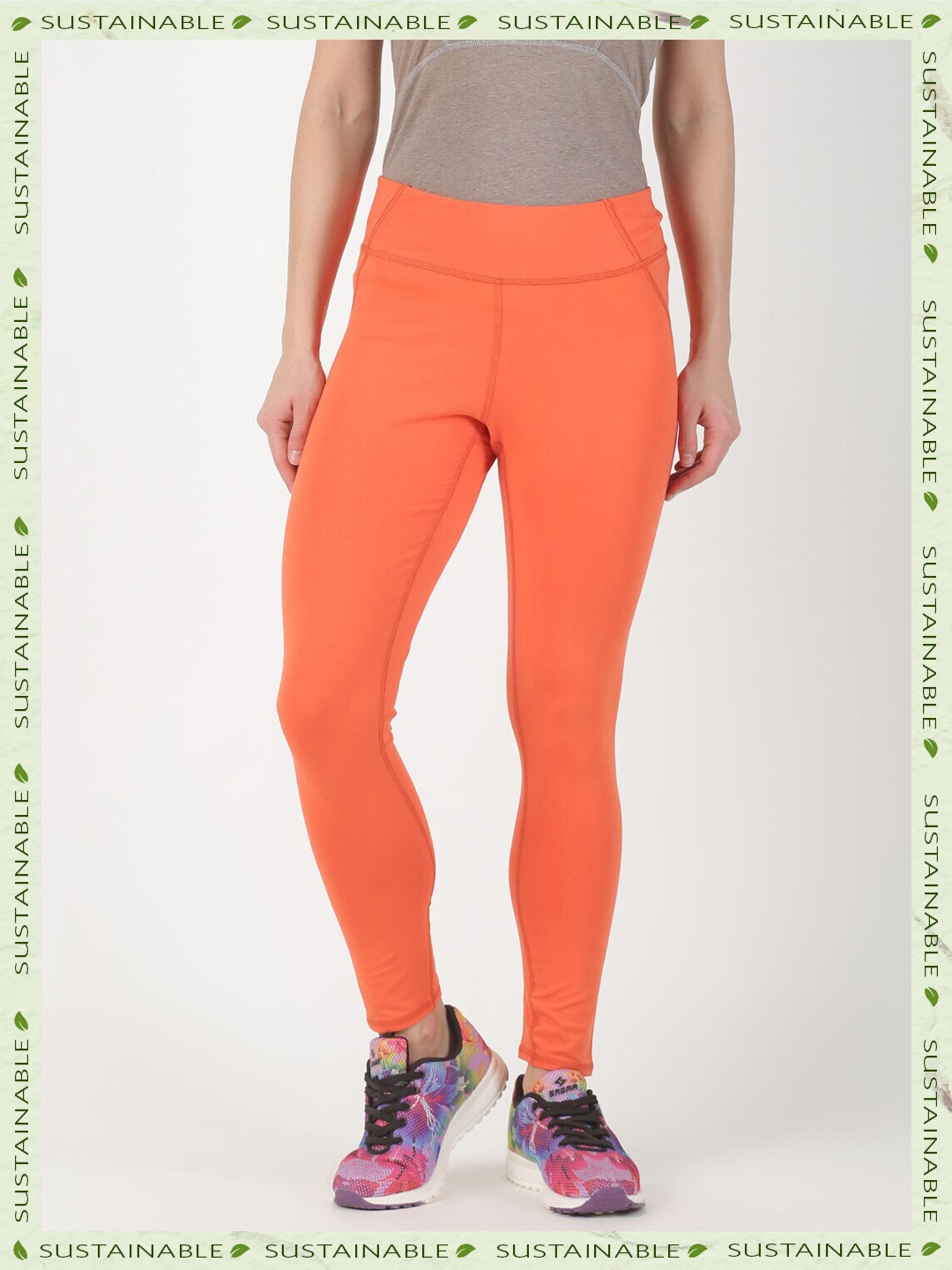 

HERE&NOW Pure Fairtrade Cotton Jeggings, Coral