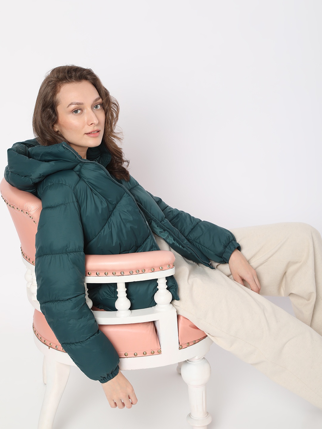 

Vero Moda Hooded Puffer Jacket, Teal