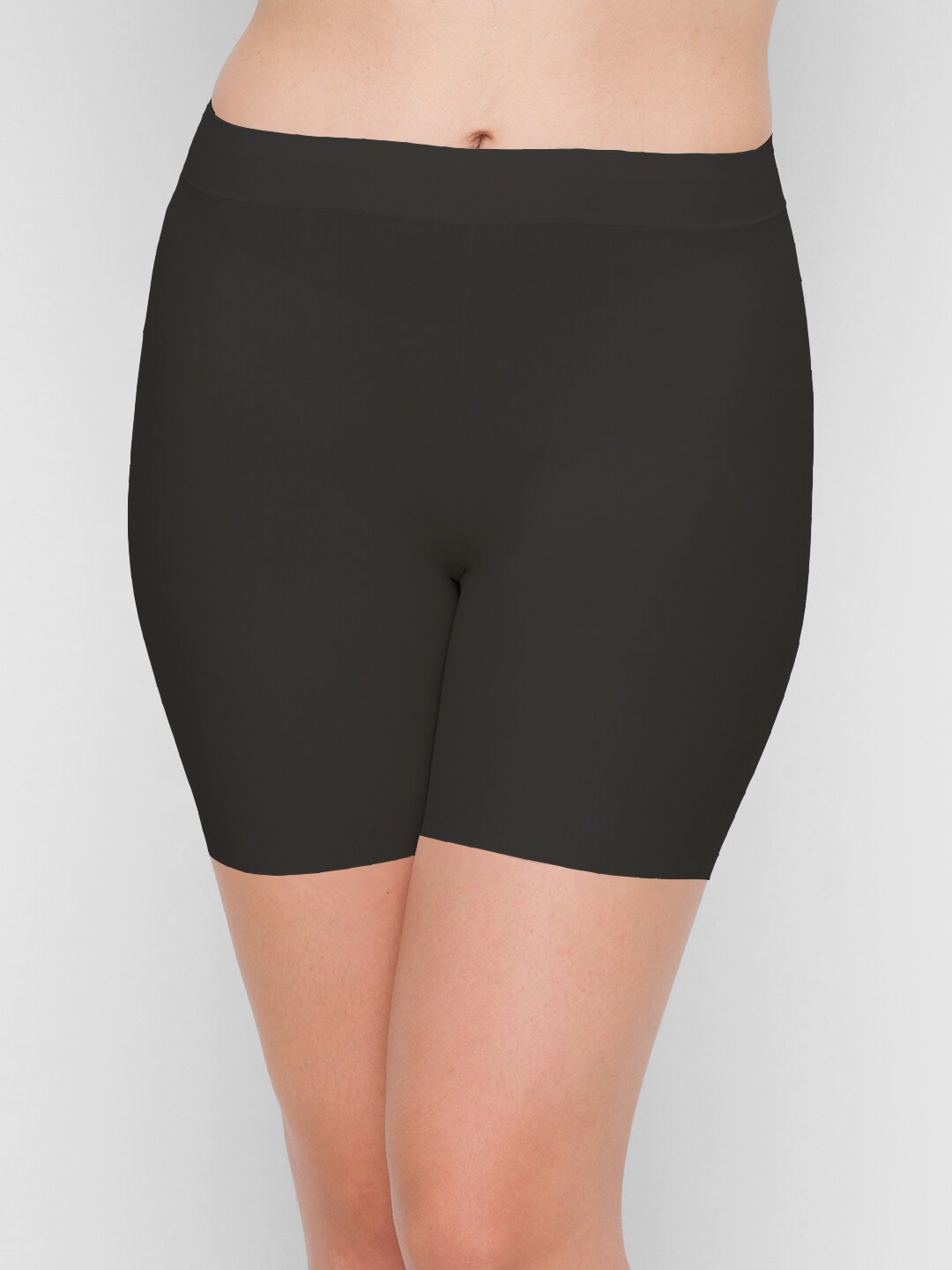 

NOIRA Women Mid-Rise Seamless Boy Shorts Briefs, Black