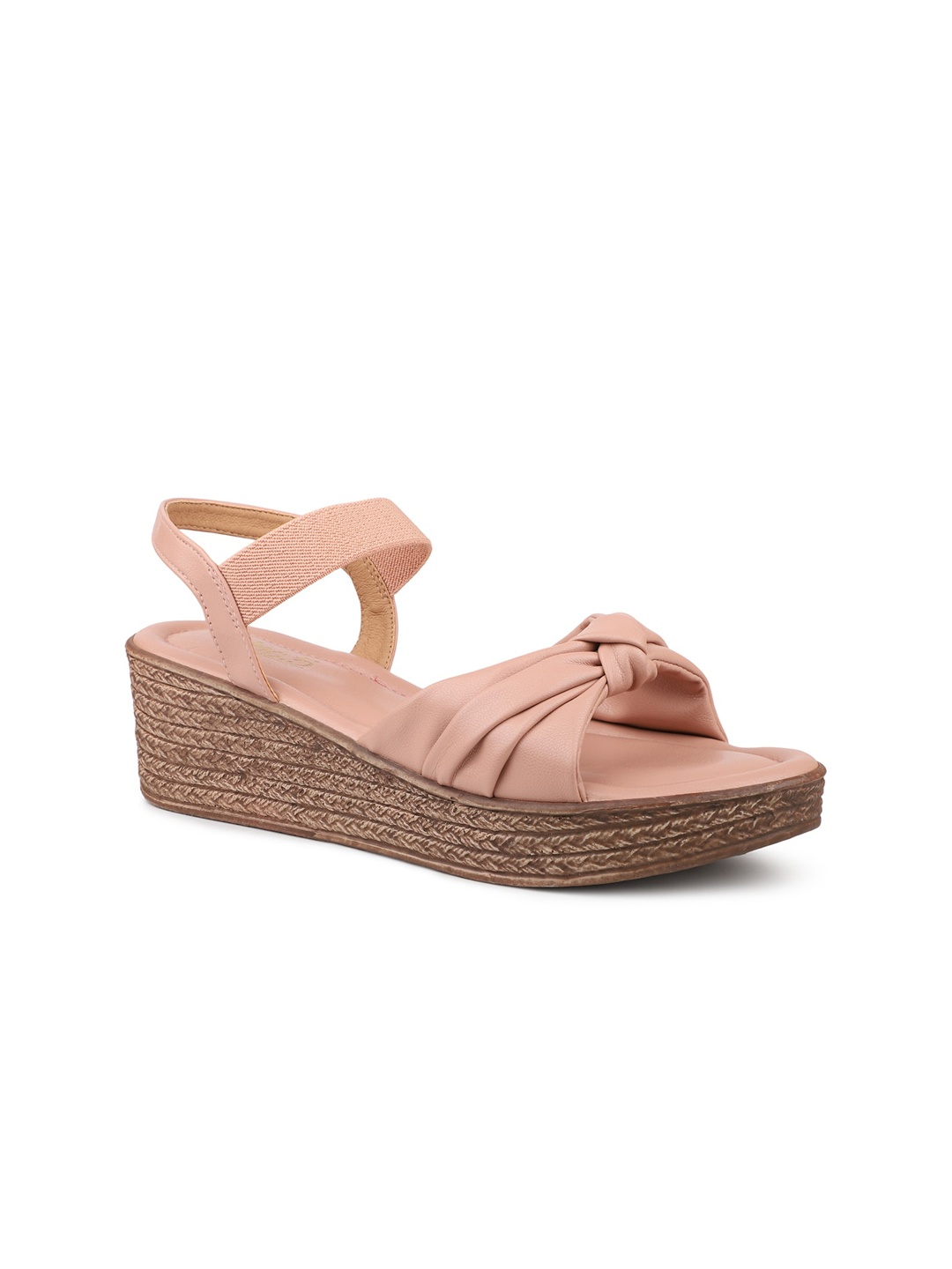 

Inc 5 Open Toe Wedges With Bows, Peach