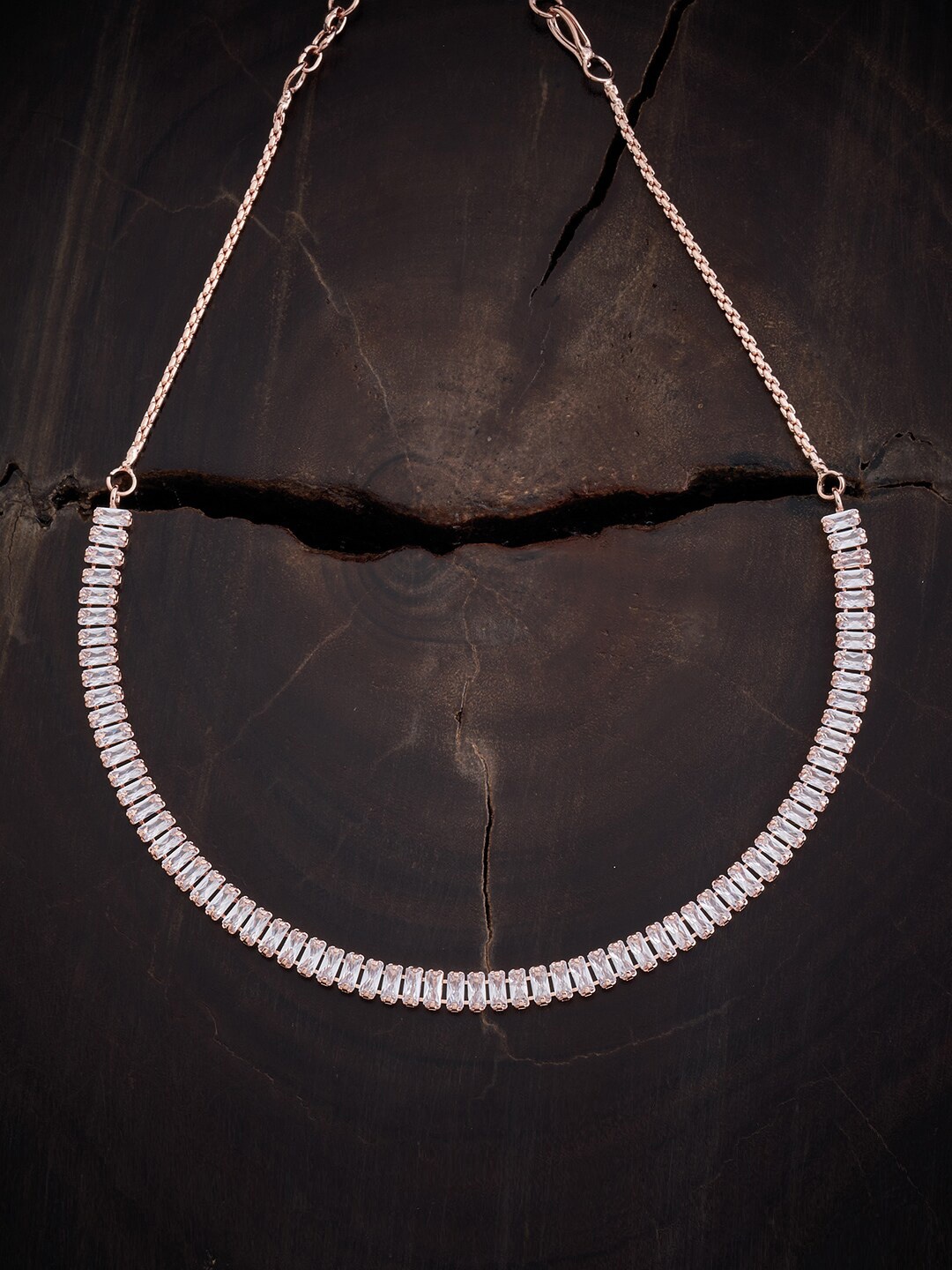 

Kushal's Fashion Jewellery Copper Rose Gold-Plated Necklace